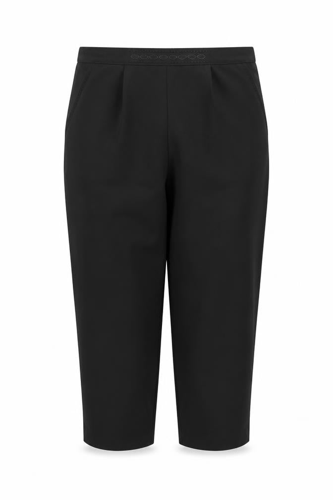 Bonmarché Womens Black Trousers Size 16 L23 in - Stretch waistband