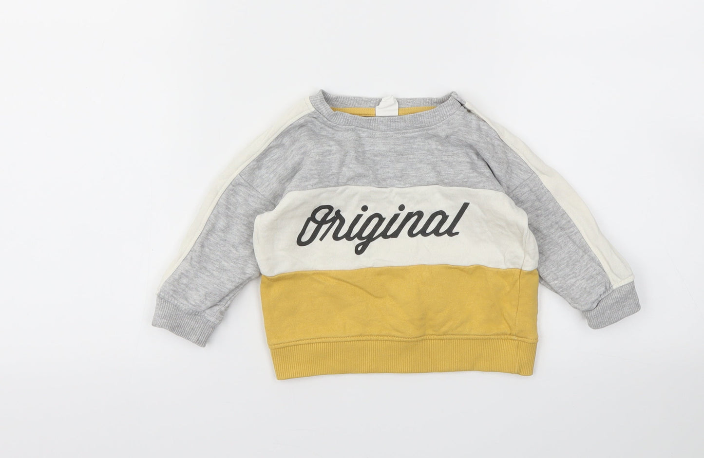 H&M  Grey   Pullover Jumper Size 6-9 Months