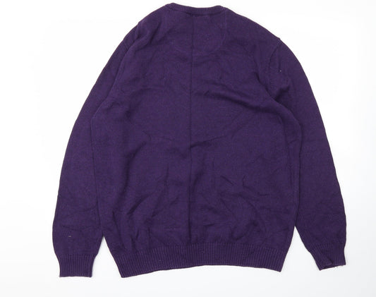 Maine Mens Purple   Pullover Sweatshirt Size L
