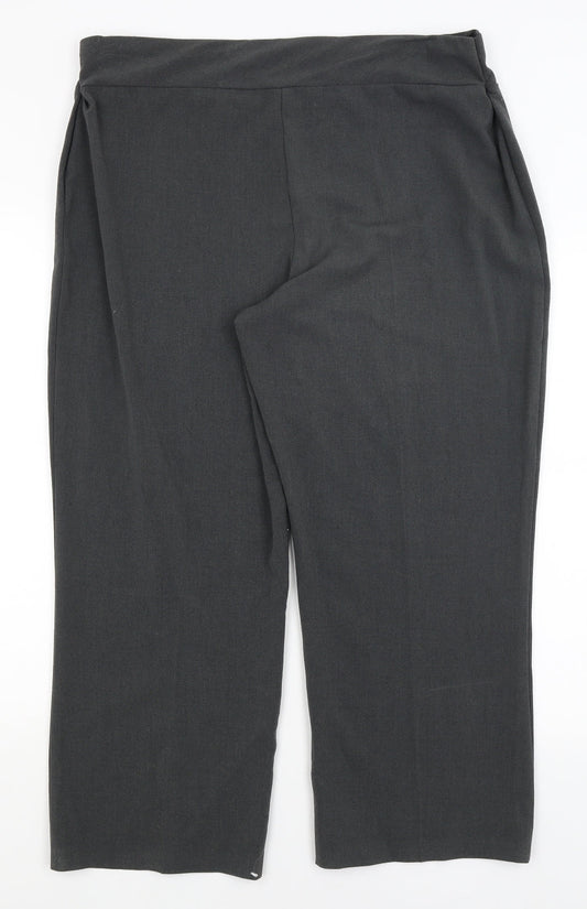 Simply Stockshop Womens Grey   Trousers  Size 20 L25 in