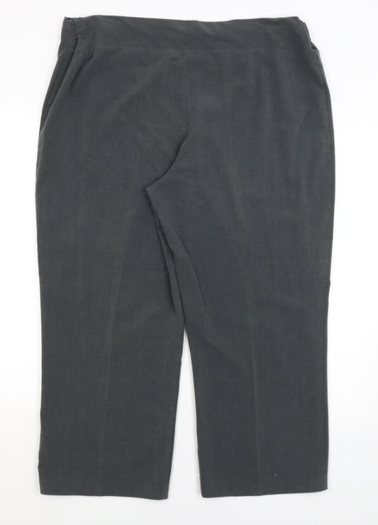 Simply Stockshop Womens Grey   Trousers  Size 20 L24 in