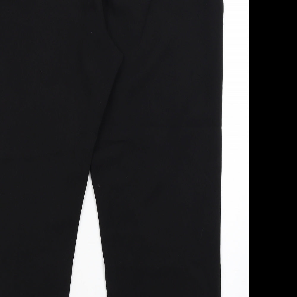 Preworn Womens Black   Trousers  Size 16 L25 in