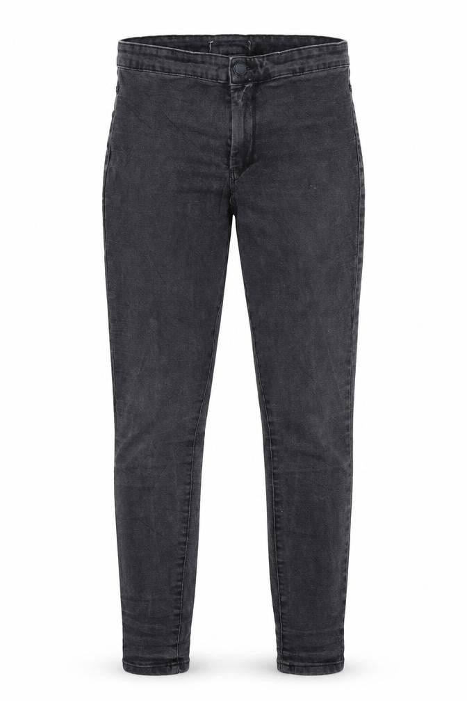 Front view of Denim Co women’s black skinny jeans, size UK 12, 28.5-inch leg
