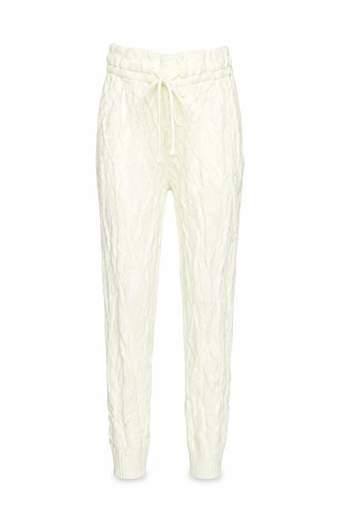 PRETTYLITTLETHING Womens Beige   Trousers  Size S L29 in - Elastic ankles