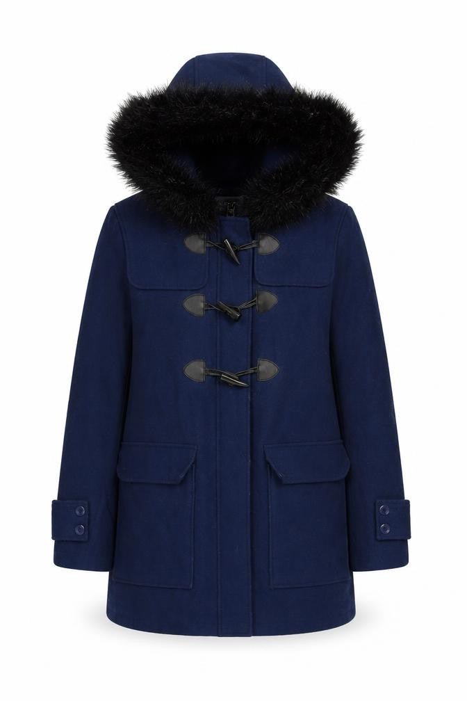 Sparkle & Fade Womens Blue   Overcoat Coat Size S