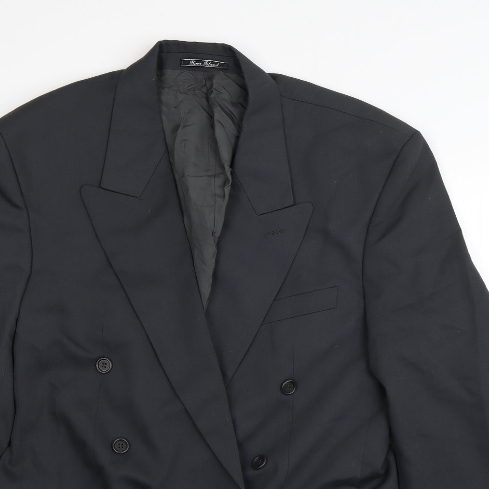 River Island Mens Black    Blazer Size 40