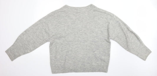 H&M Womens Grey   Pullover Jumper Size M