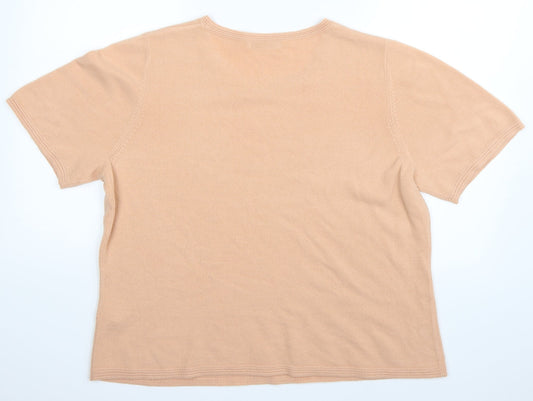 Marks and Spencer Womens Orange   Basic Polo Size 18