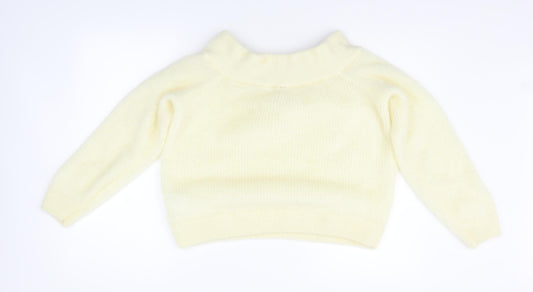 Divided by H&M Womens Yellow   Pullover Jumper Size M