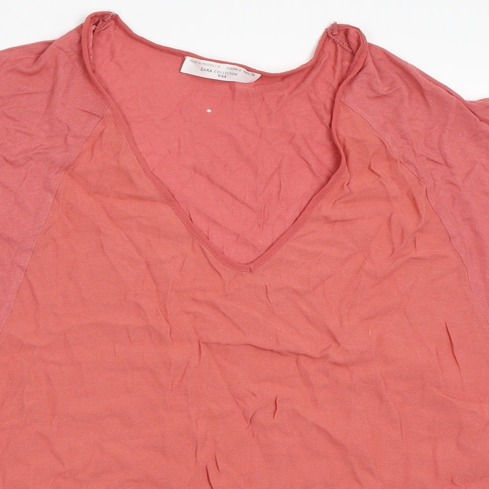 Zara Womens Pink   Basic T-Shirt Size S