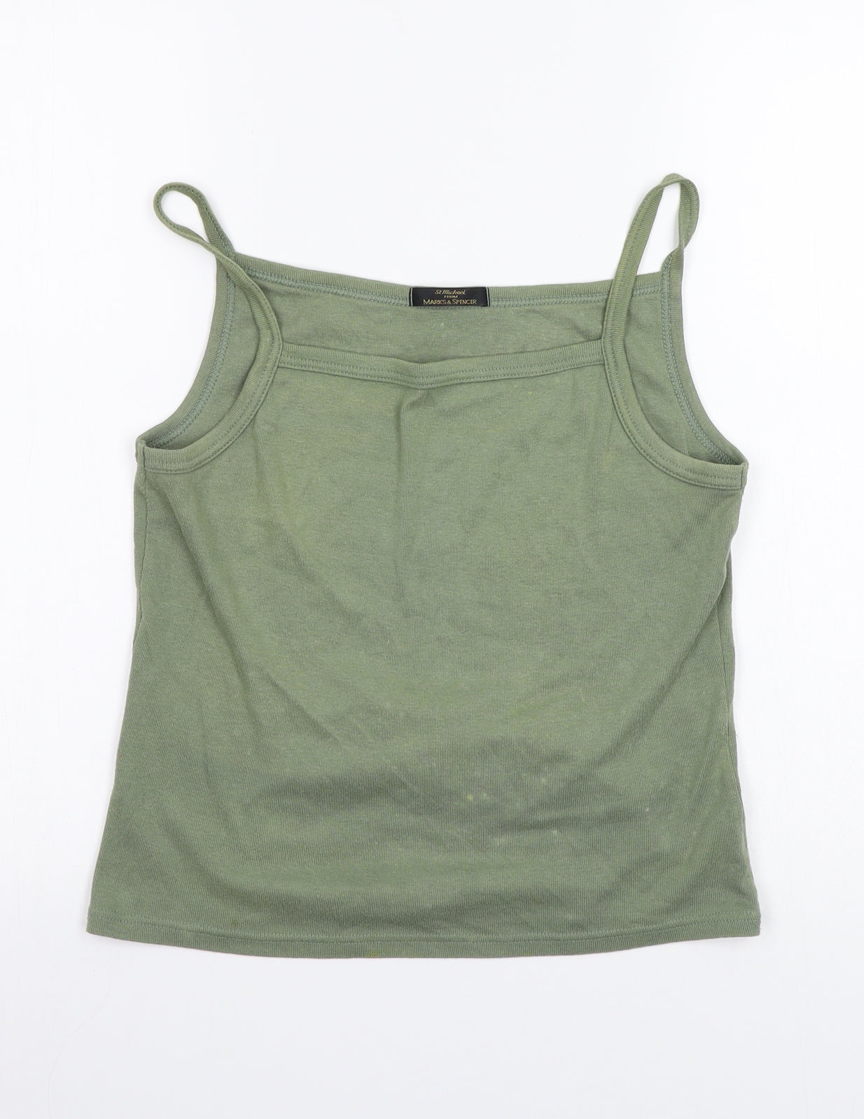 Marks and Spencer Womens Green   Basic Tank Size 14