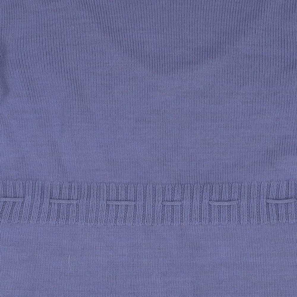 South Womens Blue  Knit Pullover Jumper Size 16