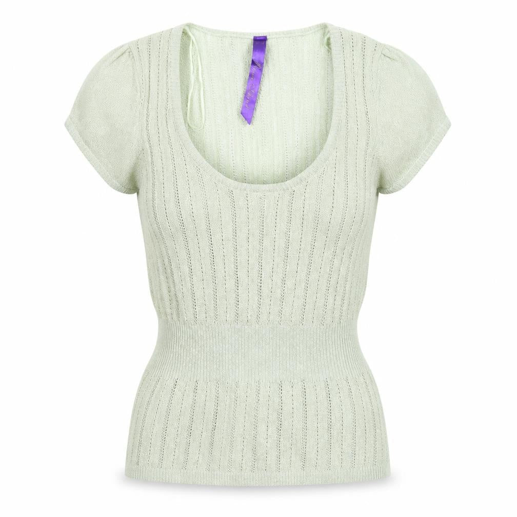 River Island Womens Green  Knit Pullover Jumper Size 12  - Stretch Glitter