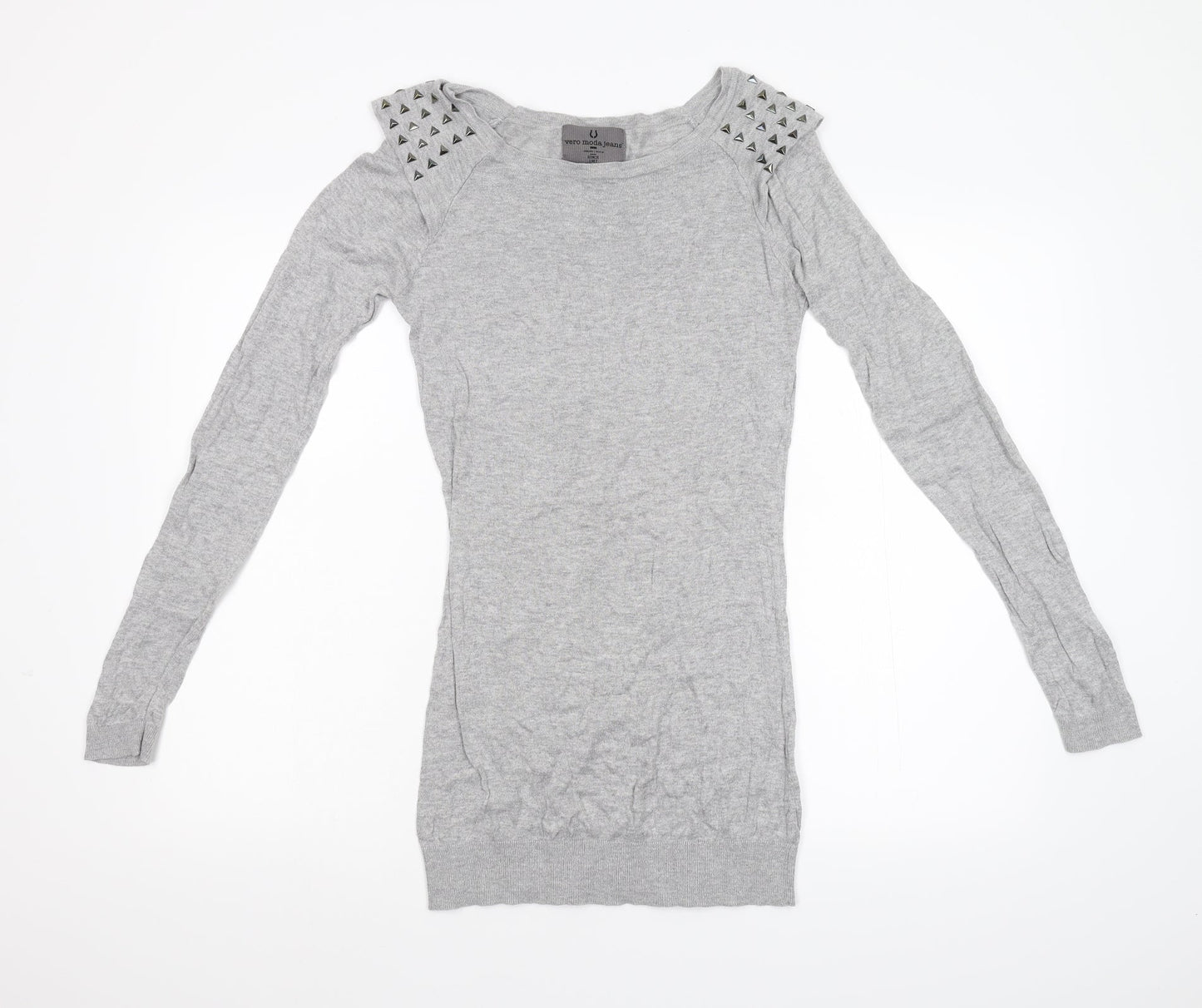 Vero Moda Jeans Womens Grey  Knit Pullover Jumper Size M