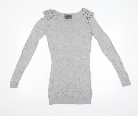 Vero Moda Jeans Womens Grey  Knit Pullover Jumper Size M