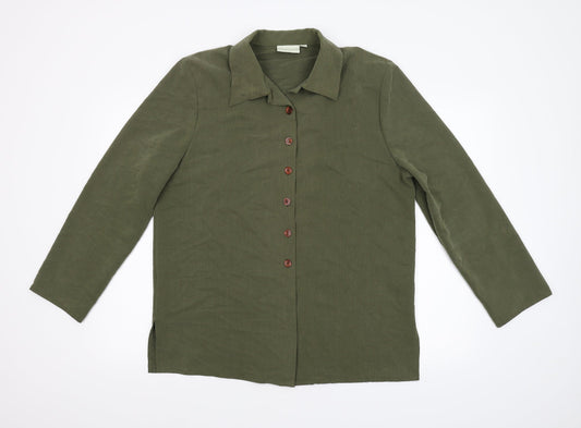 Holmewood Womens Green   Basic Blouse Size 14