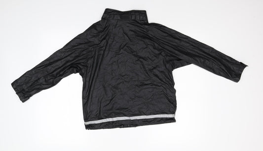 Outdoor Fun Boys Black   Jacket  Size 8-9 Years