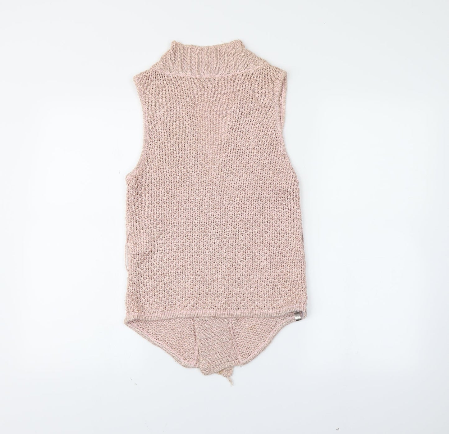 VILA Womens Pink   Wrap Jumper Size M