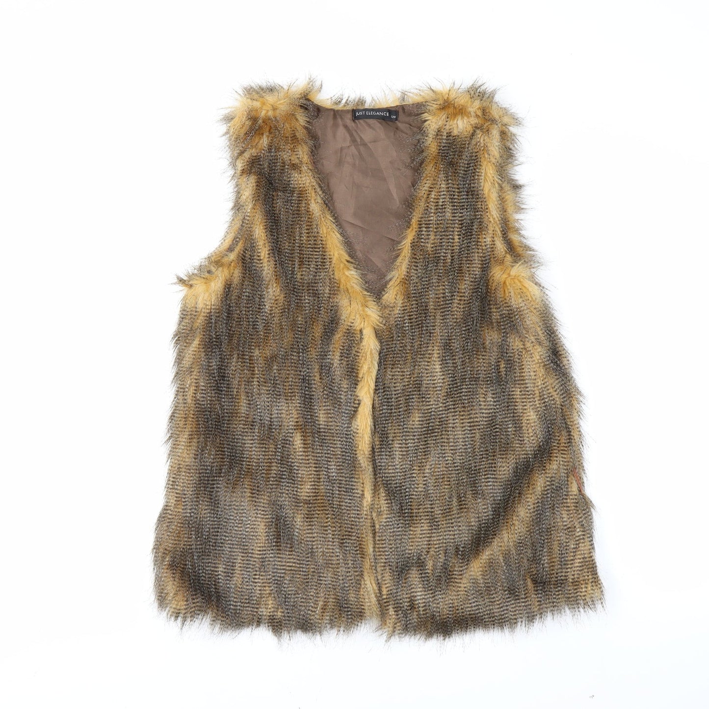 Just Elegance Womens Brown   Gilet Jacket Size S