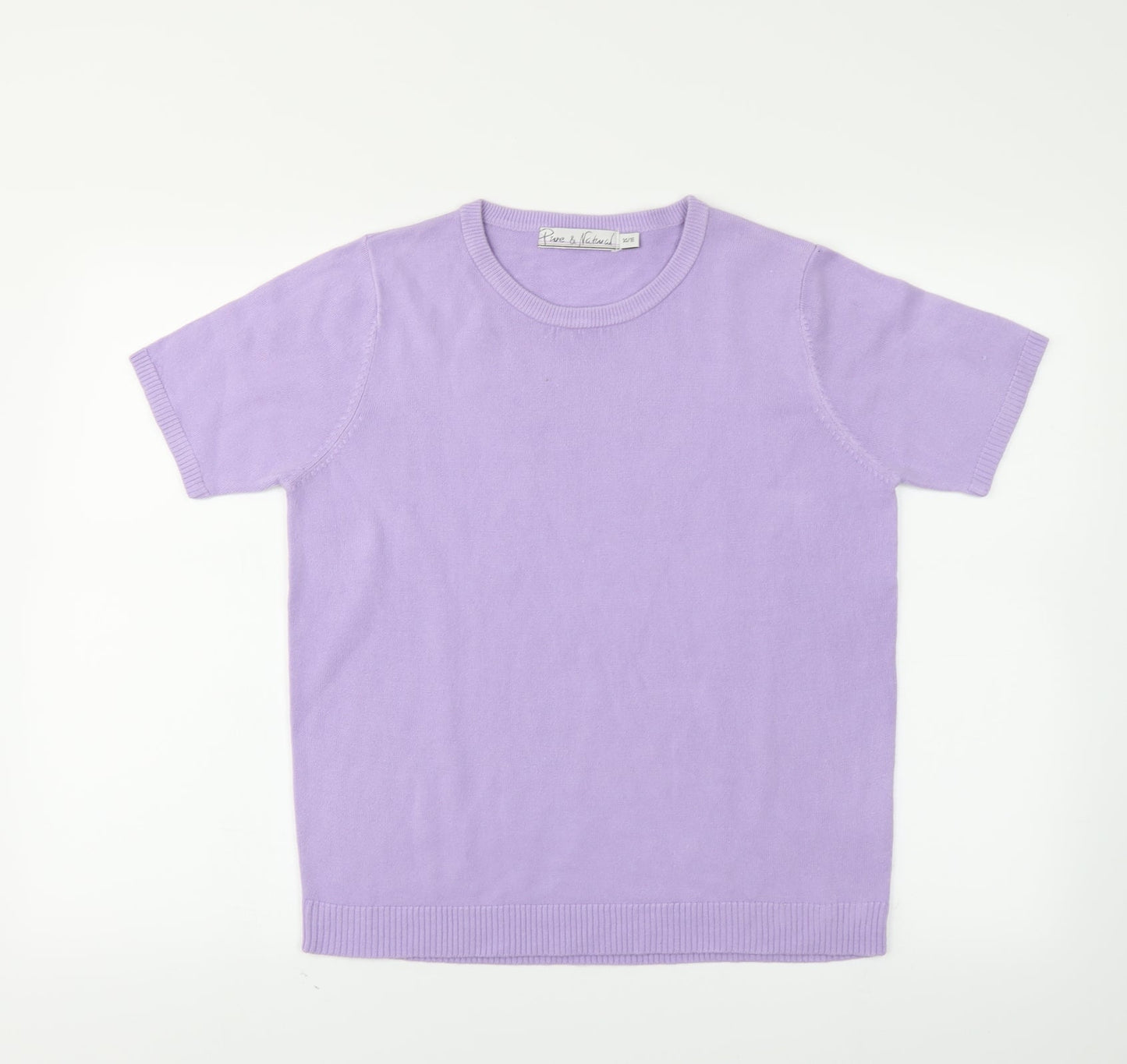 Pure & Natural Womens Purple   Tunic T-Shirt Size 14