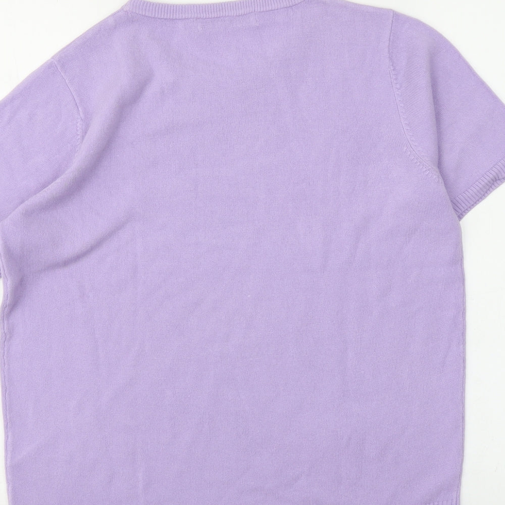 Pure & Natural Womens Purple   Tunic T-Shirt Size 14
