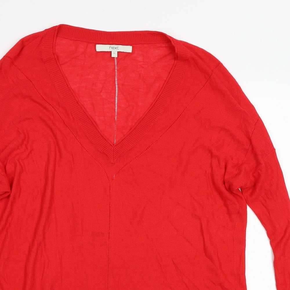 NEXT Womens Purple   Henley Jumper Size 16