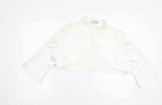 Pearce Fionda Womens White   Overcoat Jacket