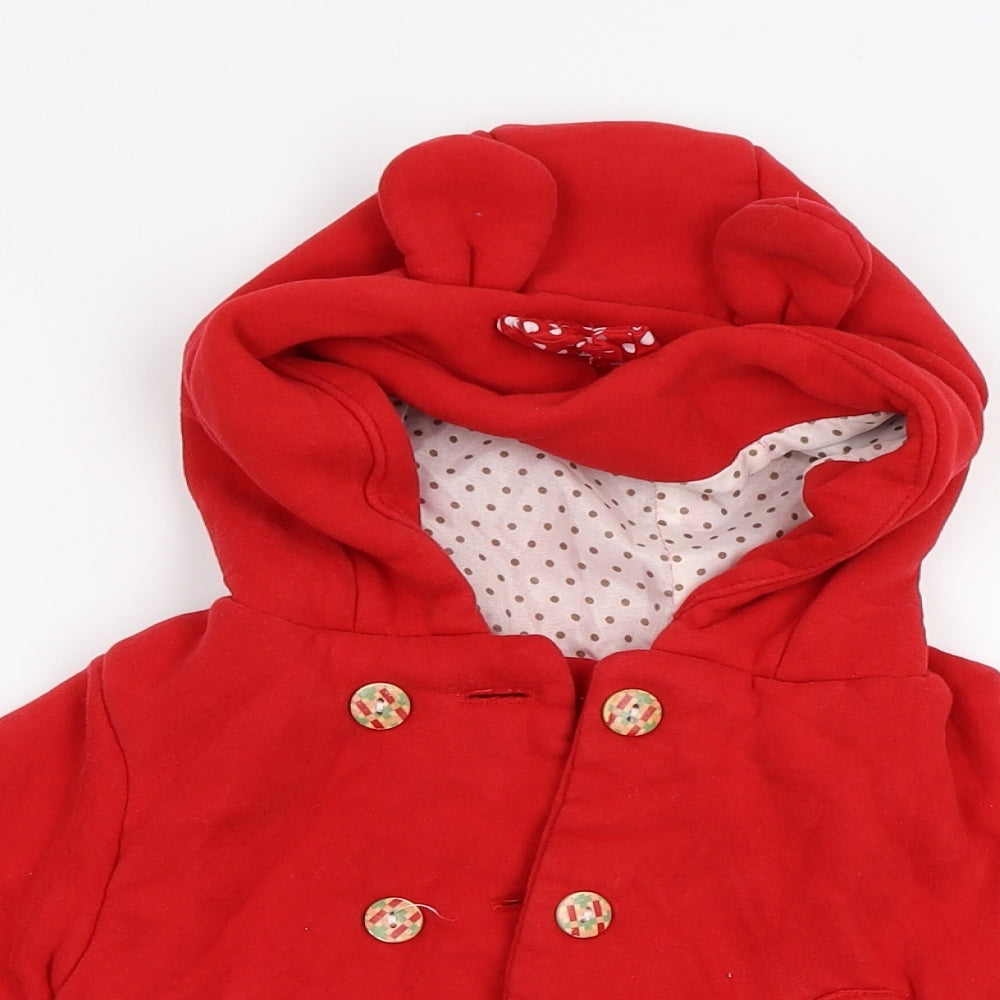 Bibicola Baby Red   Basic Coat Jacket Size 18 Months  - Minnie Mouse