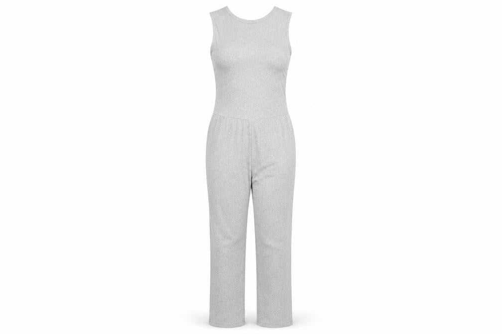 ESMARA Womens Grey Polka Dot  Top One Piece Size 10