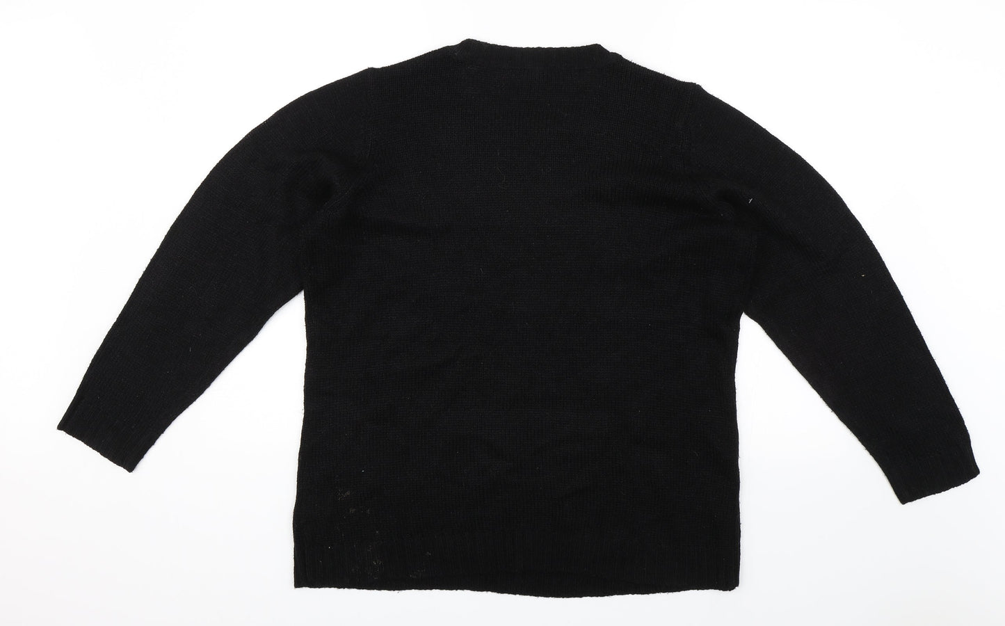 Derek Heart Womens Black   Pullover Jumper Size XL