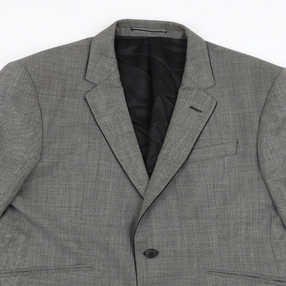 Impressions Mens Grey   Jacket Suit Jacket Size 40