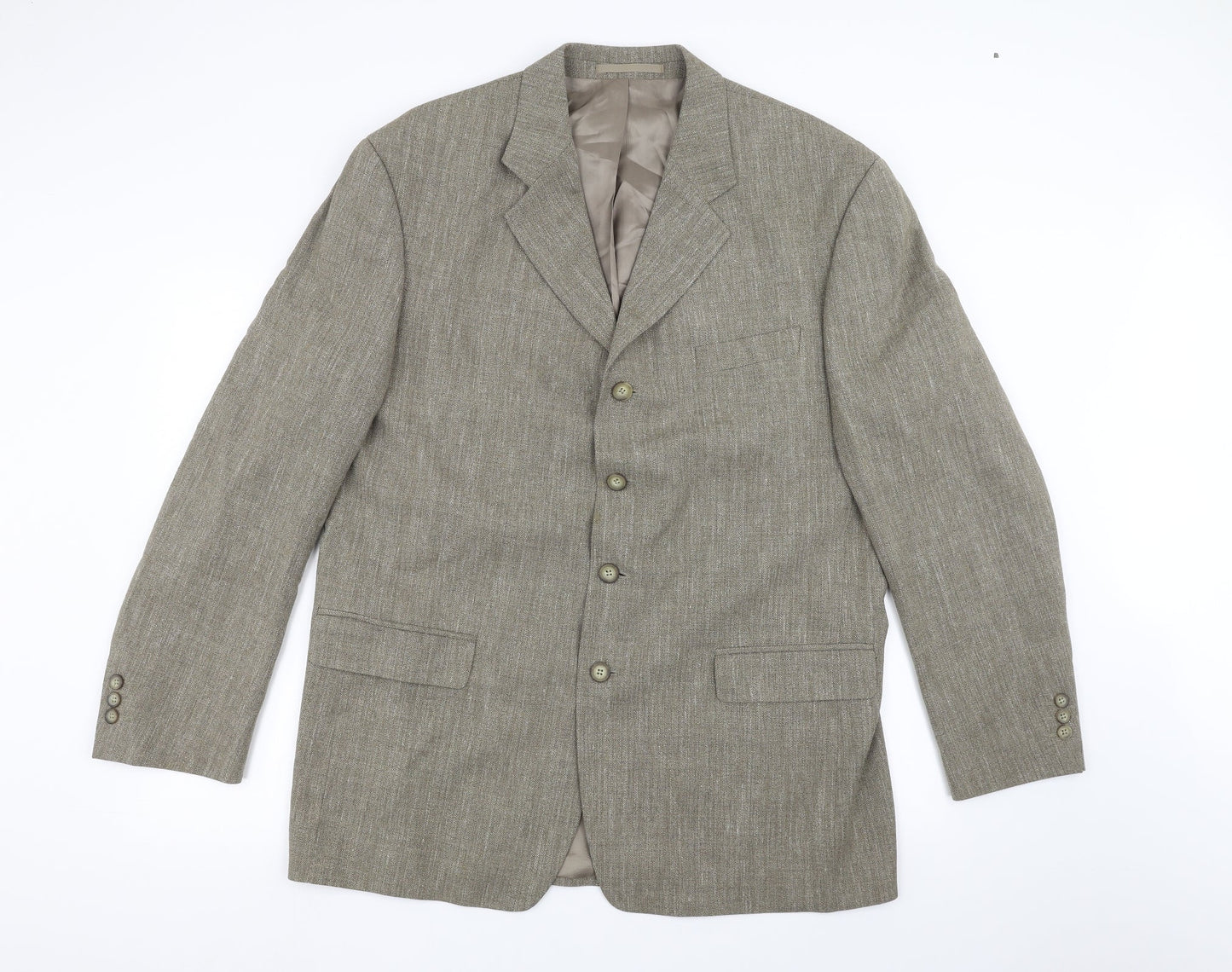 Preworn Mens Brown   Jacket Suit Jacket Size 42