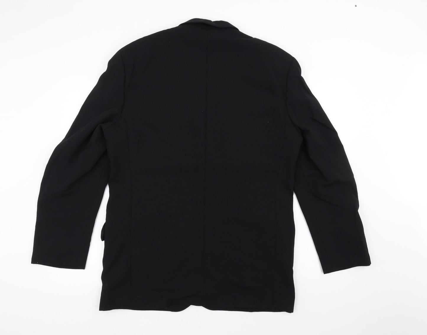 REMUS Mens Black   Jacket Suit Jacket Size 40