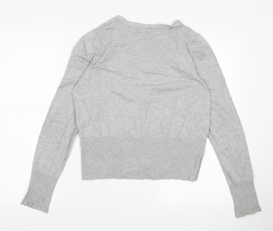 Preworn Womens Grey   Cardigan Jumper Size M