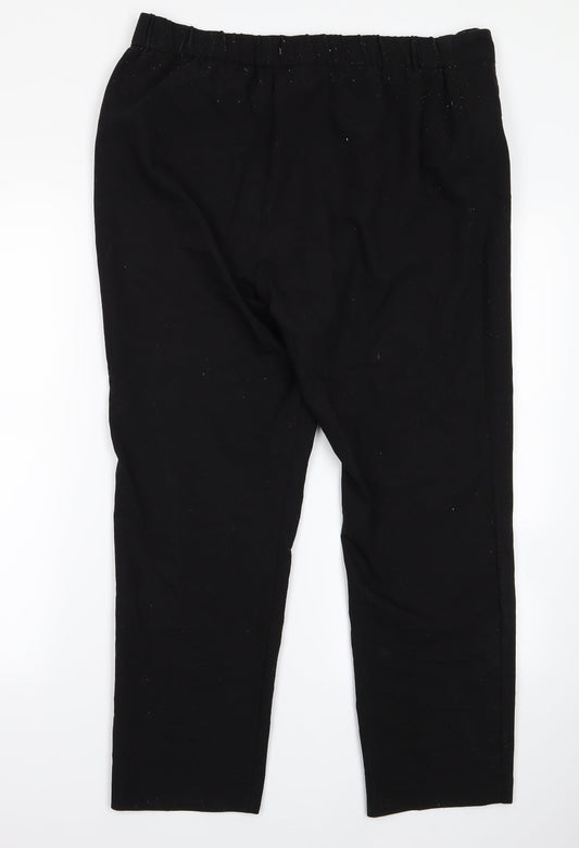 bonmrache Womens Black   Trousers  Size 16 L23 in