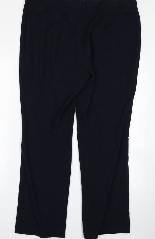 m&s Womens Blue   Trousers  Size 18 L24 in