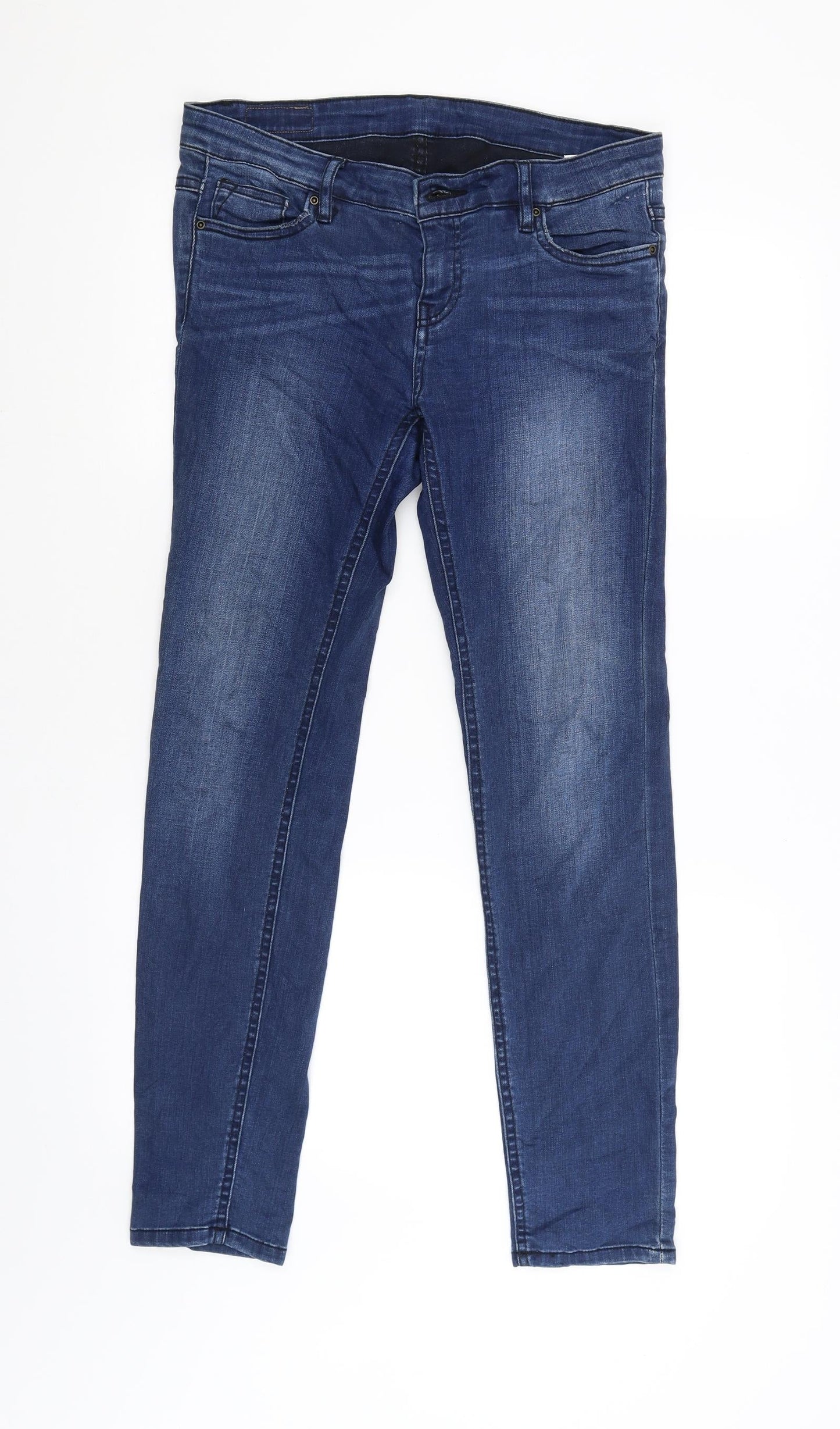 Review Womens Blue   Straight Jeans Size 38 L29 in