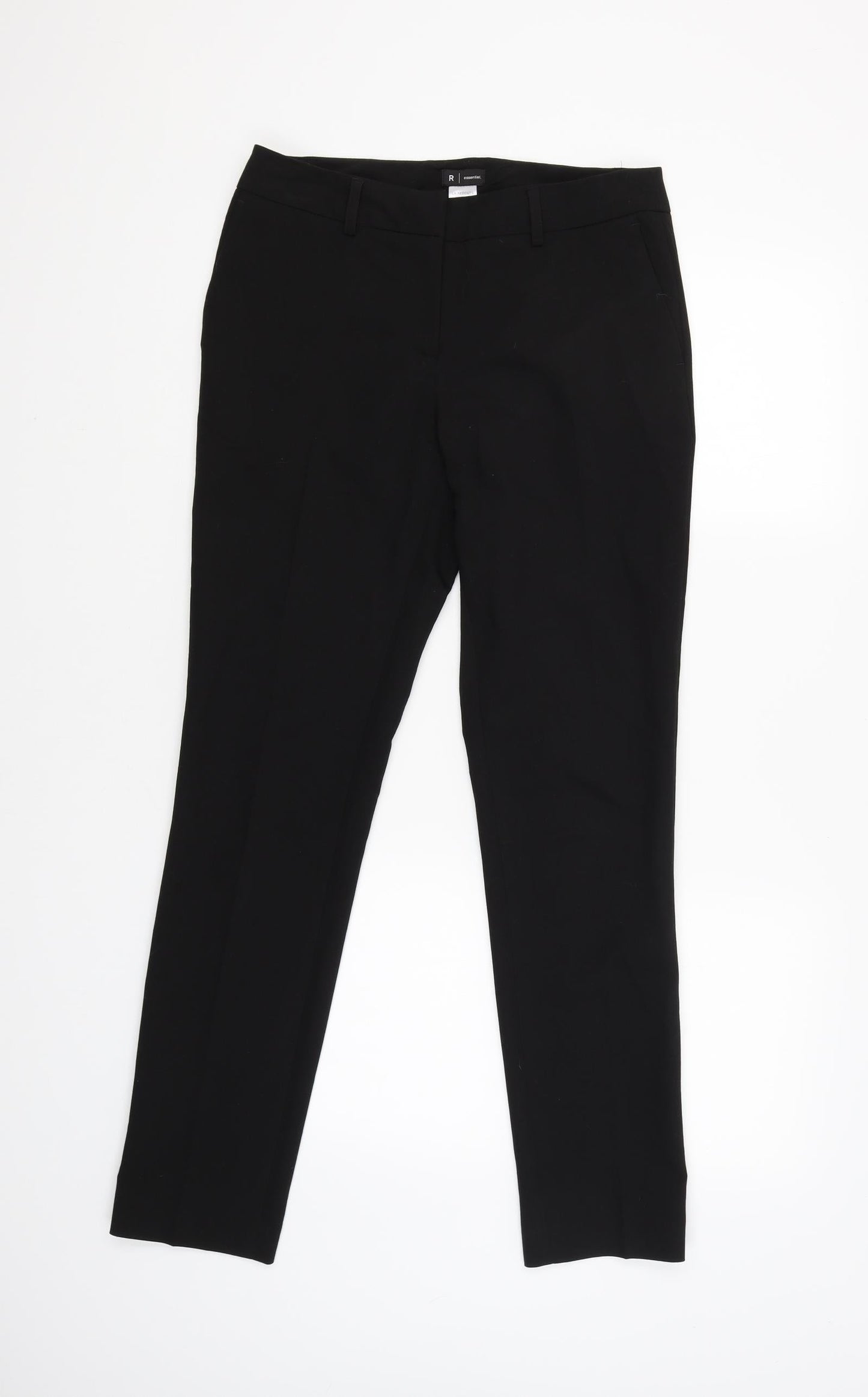 Essential Womens Black   Trousers  Size 8 L29 in