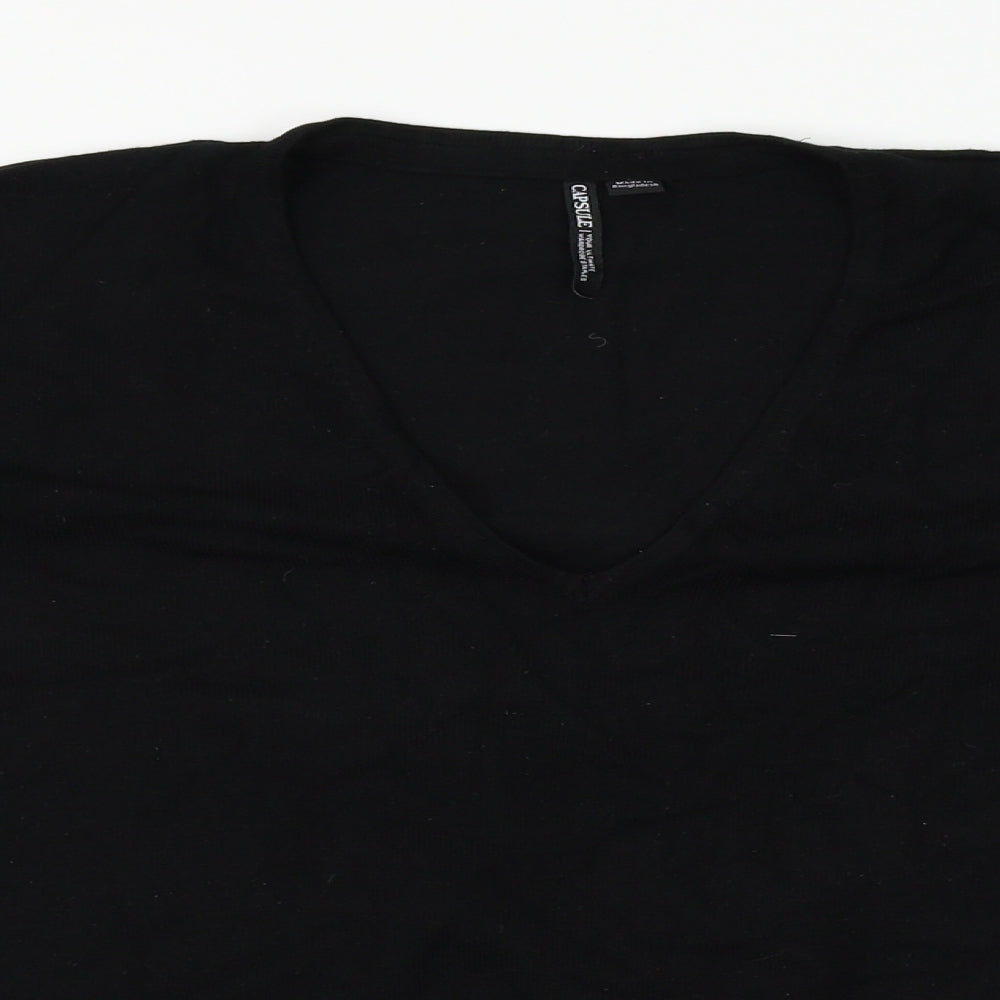 Capsule Womens Black   Pullover Jumper Size 16