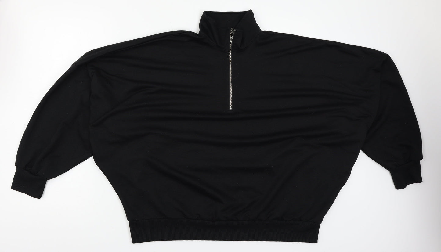 CBR Womens Black   Henley Jumper Size L