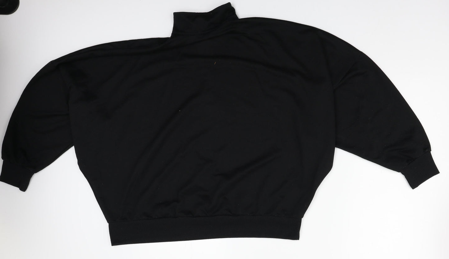 CBR Womens Black   Henley Jumper Size L