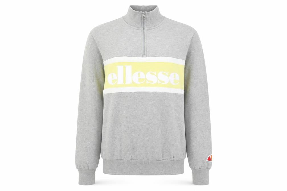 Womens UK 4 Regular ellesse Grey Henley Sweatshirt