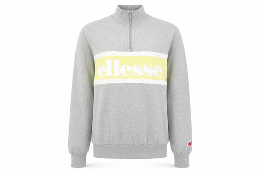 Womens UK 4 Regular ellesse Grey Henley Sweatshirt
