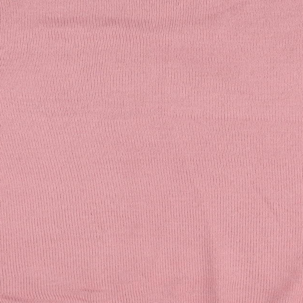 EWM Womens Pink  Knit Pullover Jumper One Size
