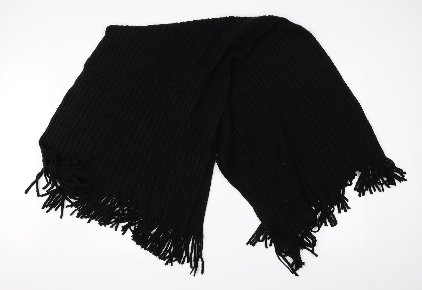 Preworn Womens Black    Scarf