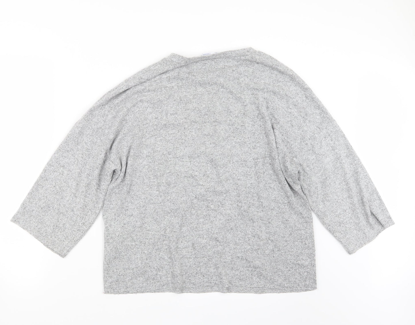 Zara Womens Grey  Knit Pullover Jumper Size M