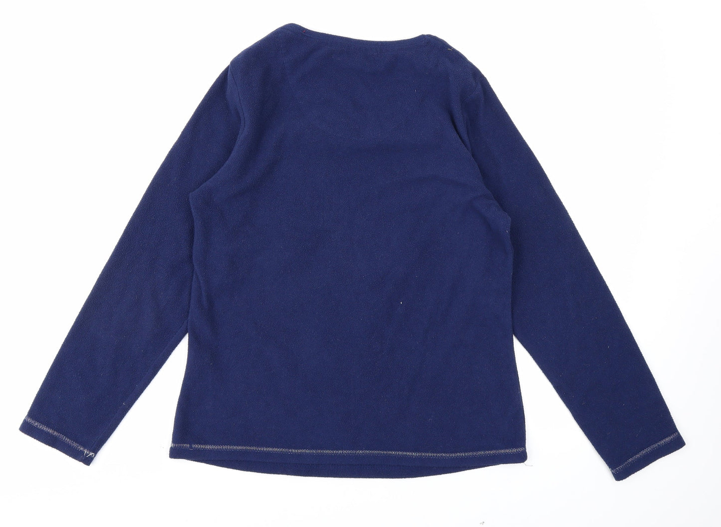 TU Womens Blue  Fleece Pullover Sweatshirt Size 8  - Stag