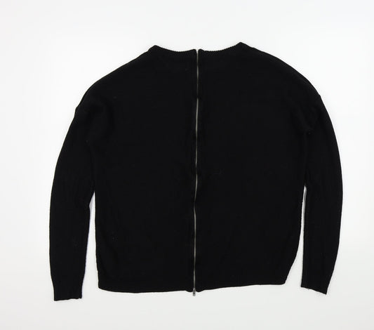 Papaya Womens Black   Pullover Jumper Size M