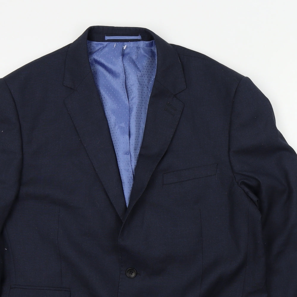 George Mens Blue   Jacket Suit Jacket Size 42
