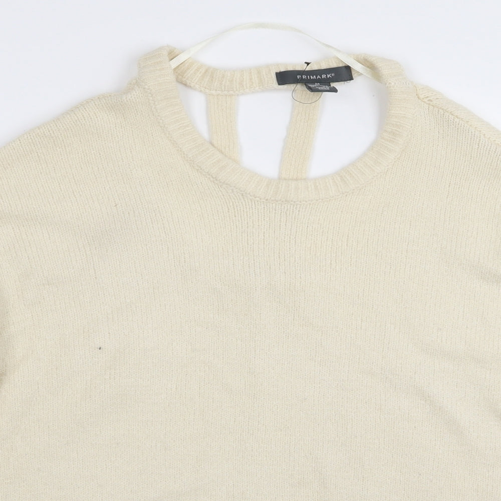 Primark Womens Beige   Pullover Jumper Size 10